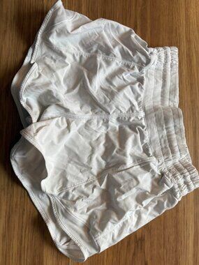 White Lululemon Hotty Hot Shorts